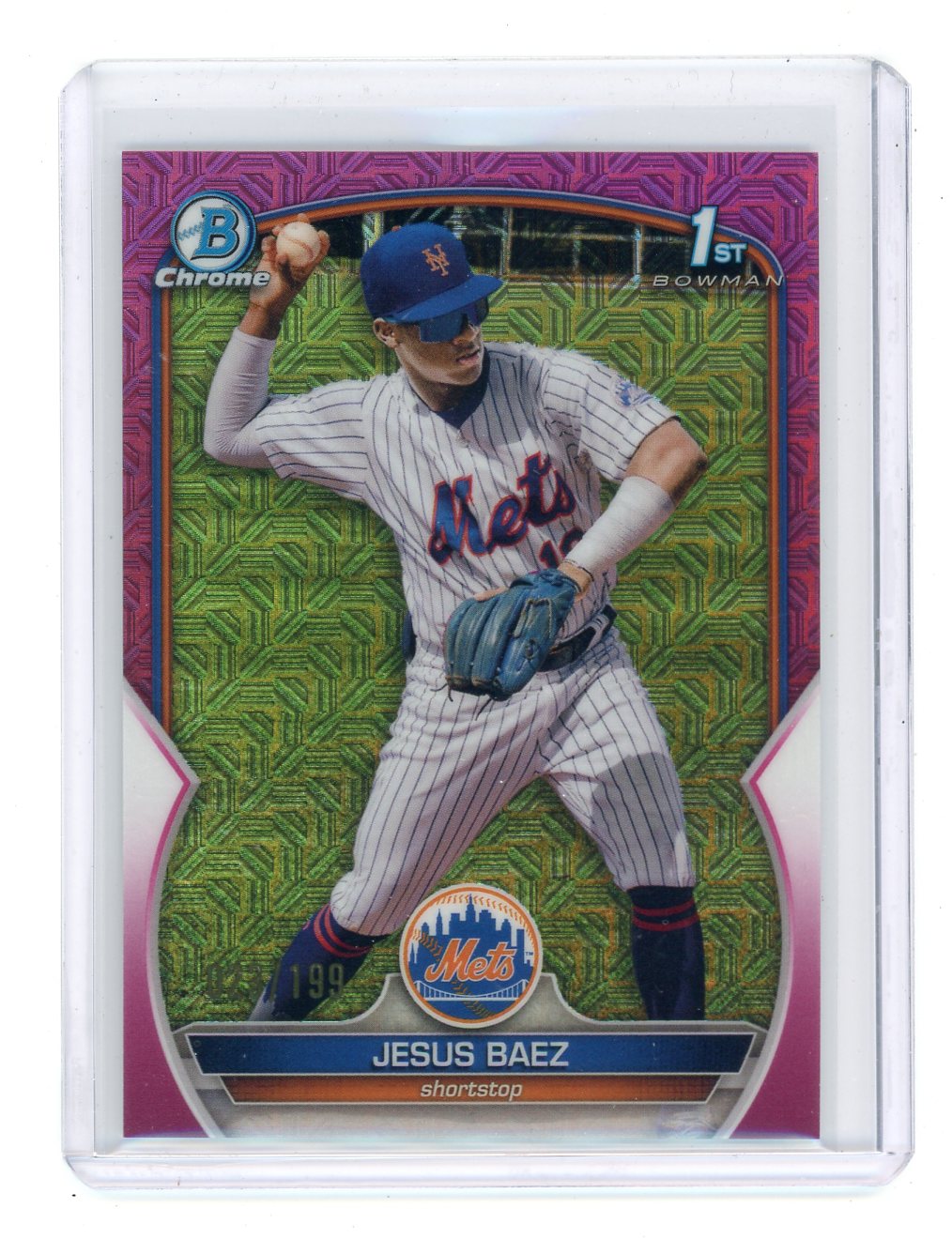 Jesus Baez 2023 Bowman Mega Box 1st Pink Mojo Refractor /199