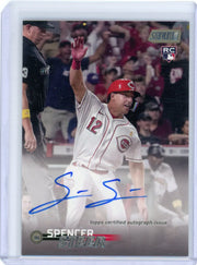 Spencer Steer 2023 Topps Stadium Club autograph rookie card