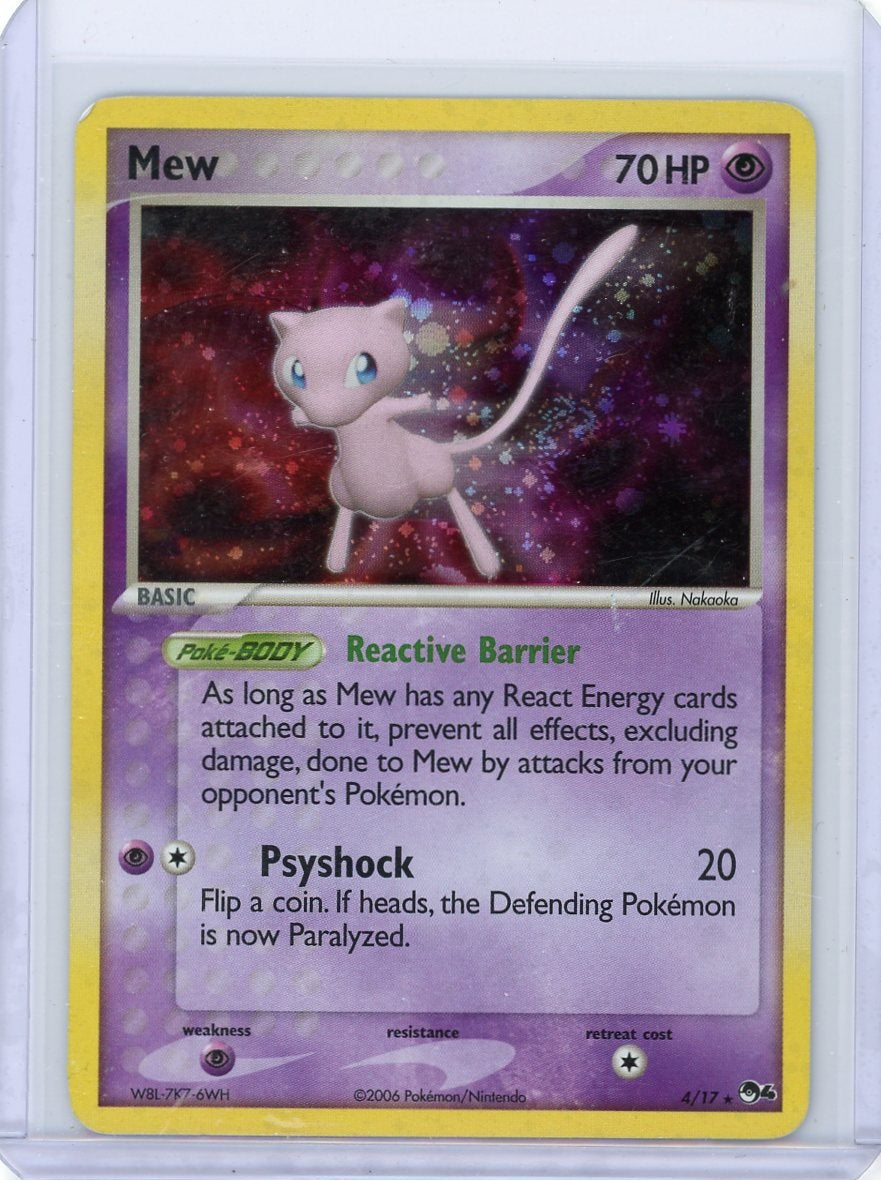 Mew 2006 Pokémon POP Series 4 rare holo 4/17 MP