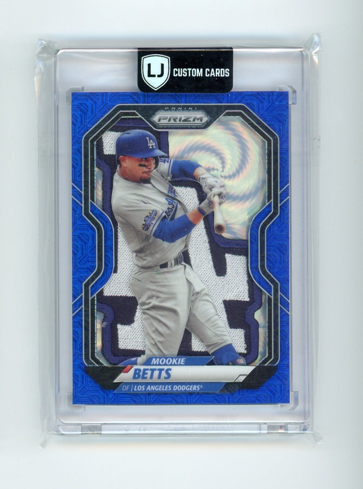 Mookie Betts LJ Custom Cards x Piece of the Game custom card art #'d 1/1