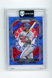 Adolis Garcia LJ Custom Cards x Piece of the Game custom card art #'d 1/1