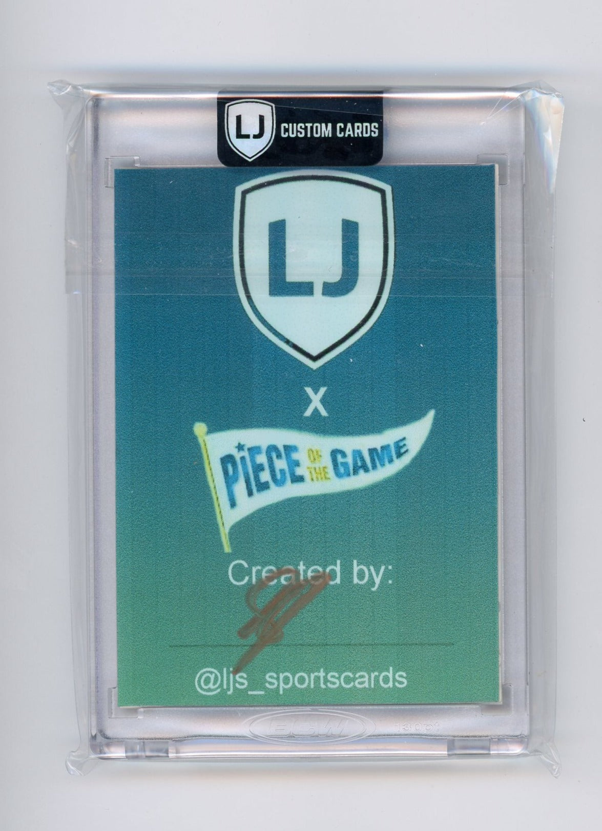 Aaron Judge LJ Custom Cards x Piece of the Game custom card art