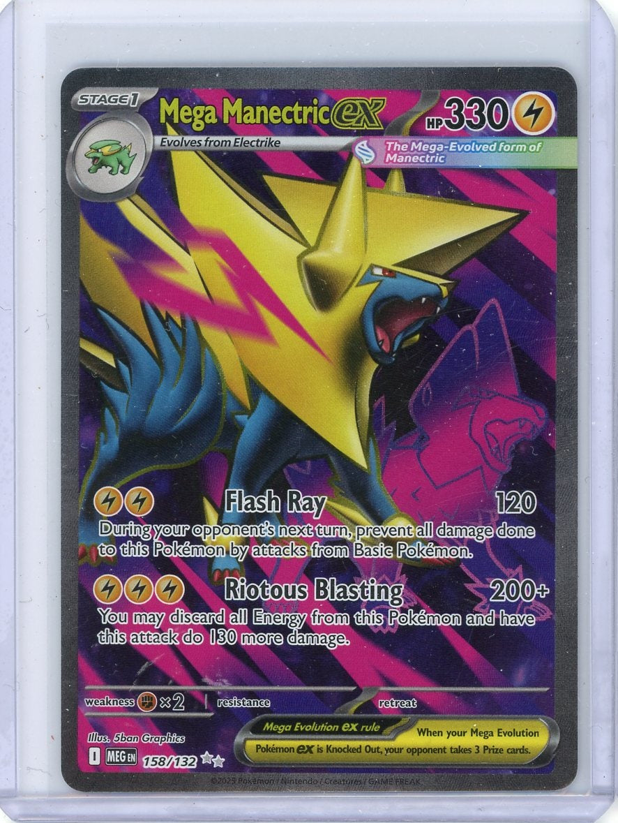 Mega Manectric ex 2025 Pokemon Mega Evolution Full-Art #158/132