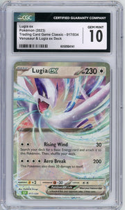 Lugia ex 2023 Pokemon Venusaur & Lugia ex Deck #017/034 CGC 10