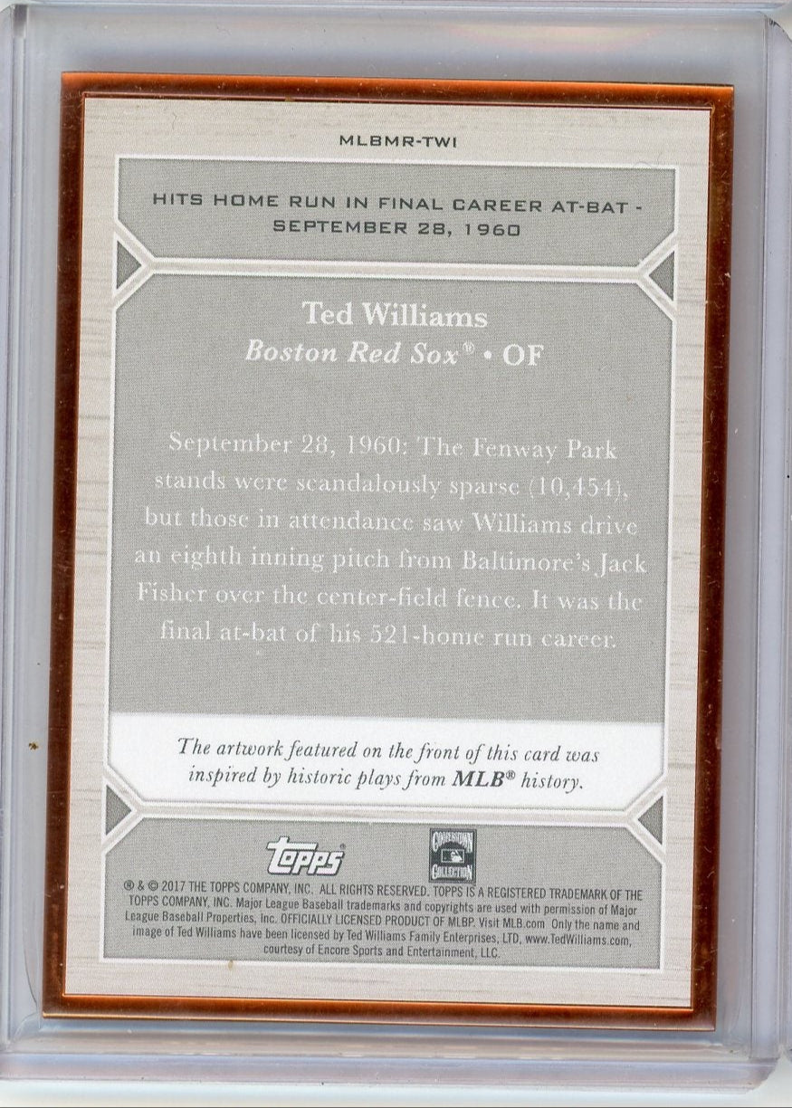 Ted Williams 2017 Topps Transcendent MLB Moments #'d 77/87