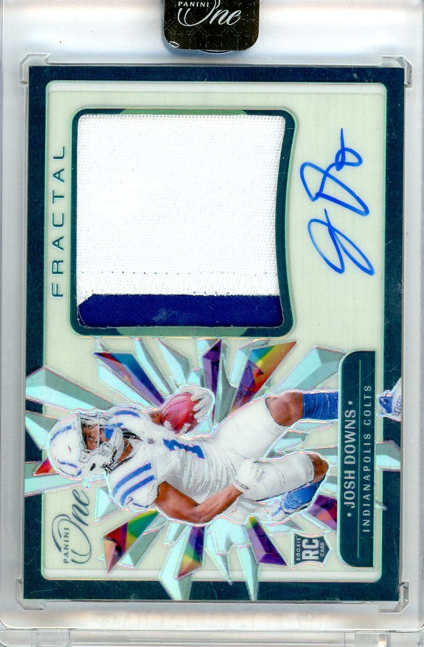 Josh Downs 2023 Panini One Fractal RPA #'d 13/60 RC (Sealed)