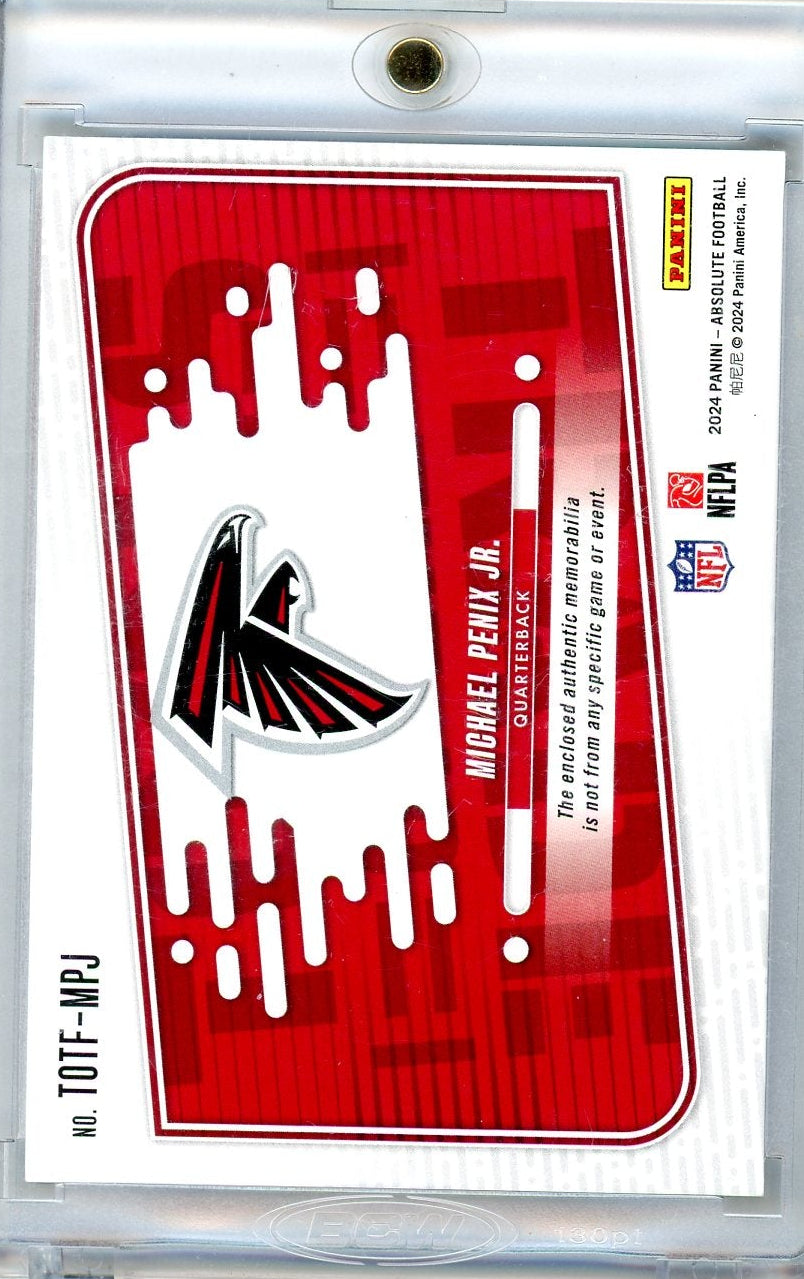 Michael Penix Jr. 2024 Panini Absolute Tools of the Trade Five Prime #'d 10/49 RC