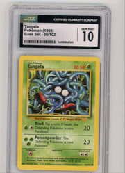 Tangela 1999 Pokemon Base Set non holo #66/102 CGC 10