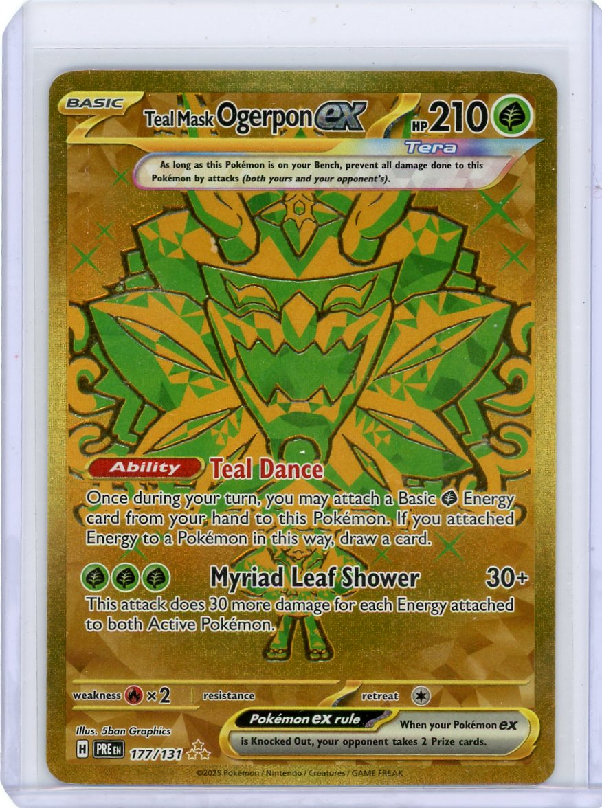 Teal Mask Ogerpon ex #177 Pokemon Prismatic Evolutions