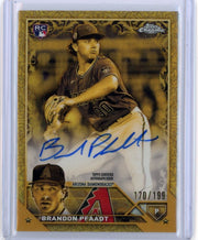 Brandon Pfaadt 2023 Topps Chrome Gilded autograph rookie card #'d 170/199