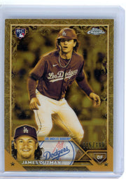 James Outman 2023 Topps Chrome Gilded rookie card #'d 115/199