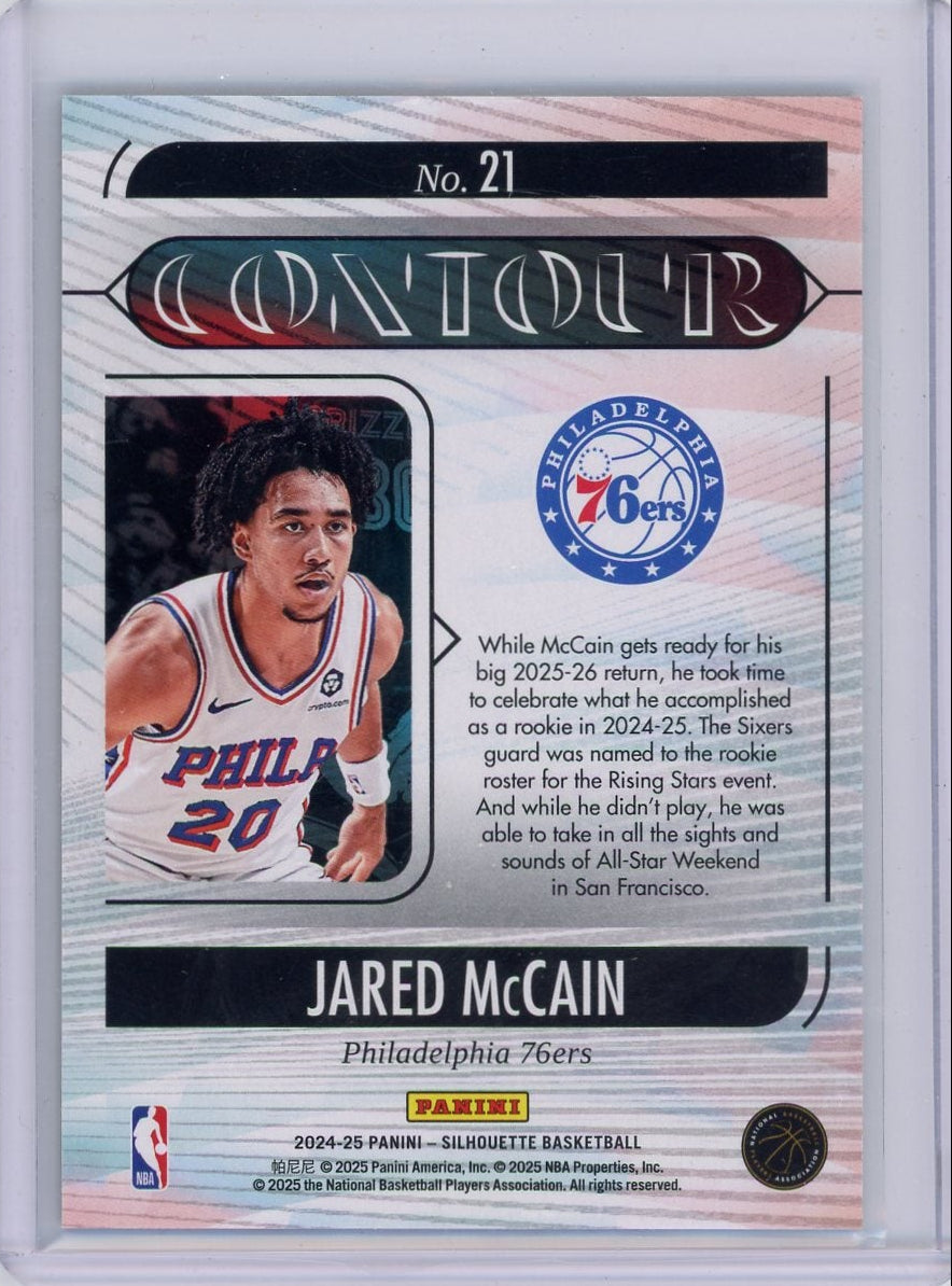 Jared McCain 2024-25 Panini Silhouette Contour