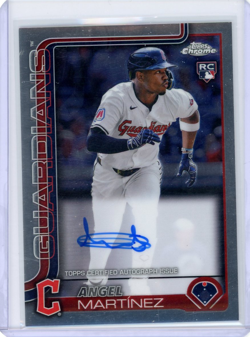 Angel Martinez 2025 Topps Chrome autograph rookie card