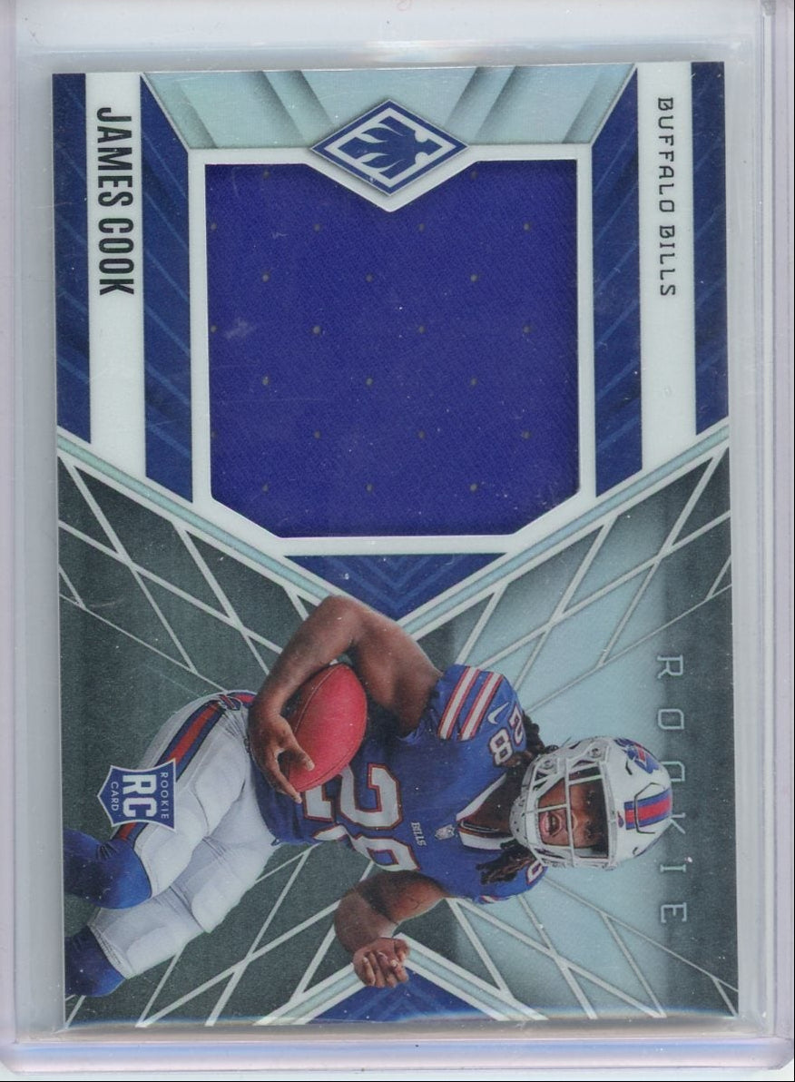 James Cook 2022 Panini Phoenix patch rookie card #'d 078/149