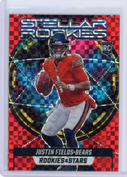 Justin Fields 2021 Rookies & Stars Stellar Rookies Red Plaid