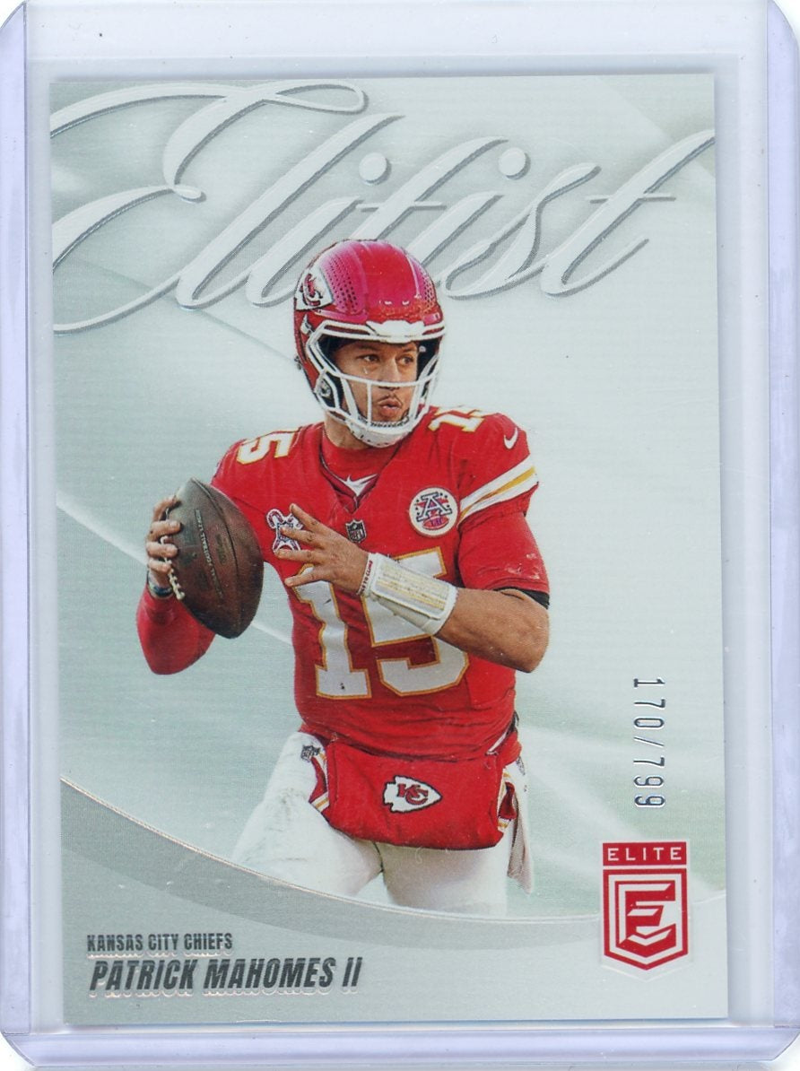 Patrick Mahomes II 2025 Panini Donruss Elite Elitist silver #'d 170/799