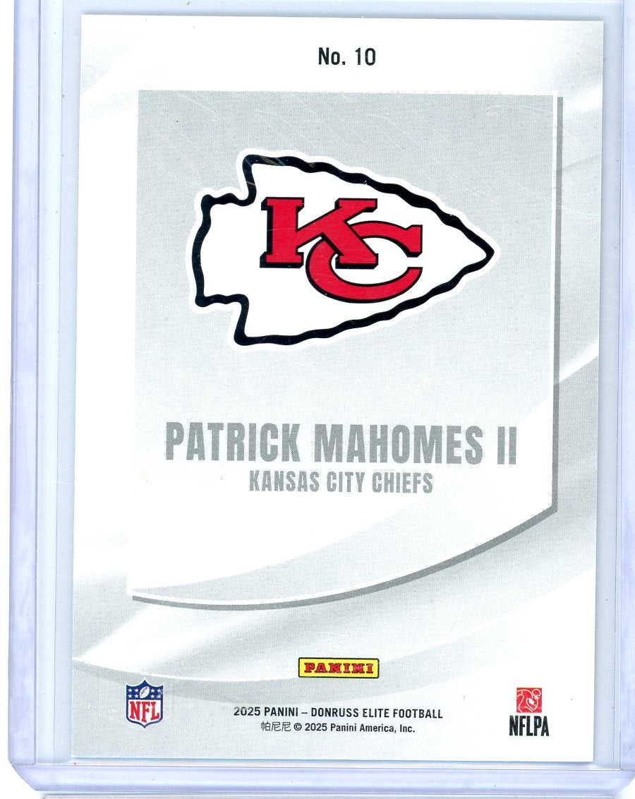 Patrick Mahomes II 2025 Panini Donruss Elite Elitist silver #'d 170/799