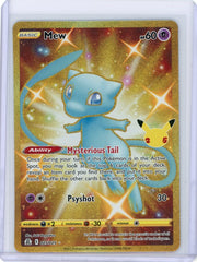 Mew Pokémon Celebrations Shiny Gold Secret Rare #025/025