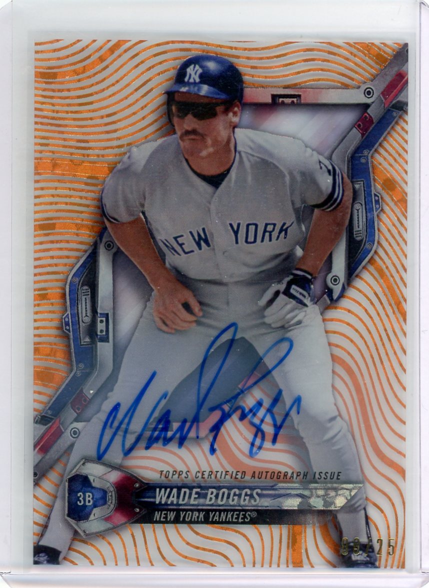Wade Boggs 2018 Topps High Tek Autographs Orange #08/25