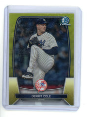 Gerrit Cole 2023 Bowman Chrome Yellow Refractor #'d 54/75