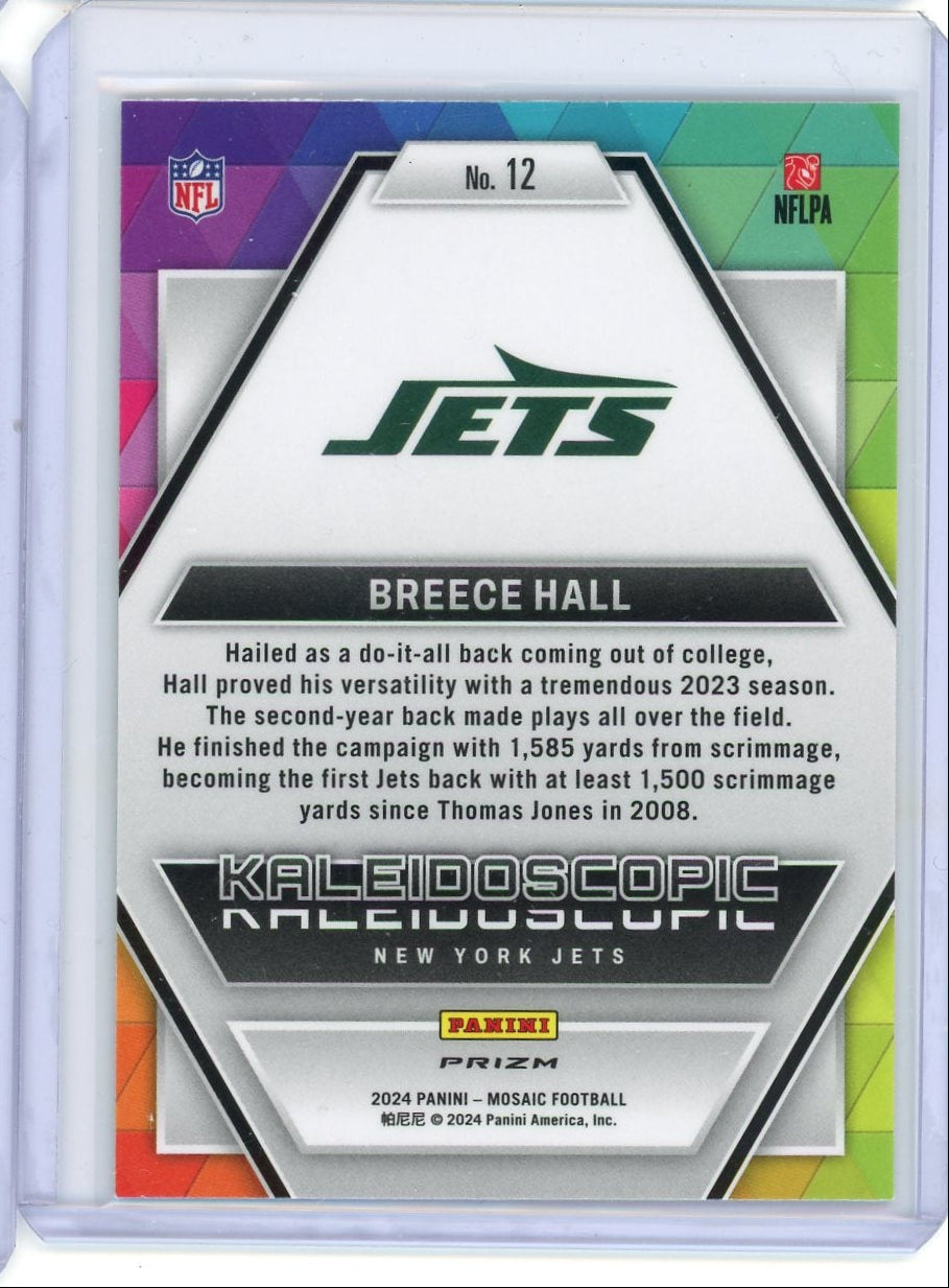 Breece Hall 2024 Panini Mosaic Kaleidoscopic SSP