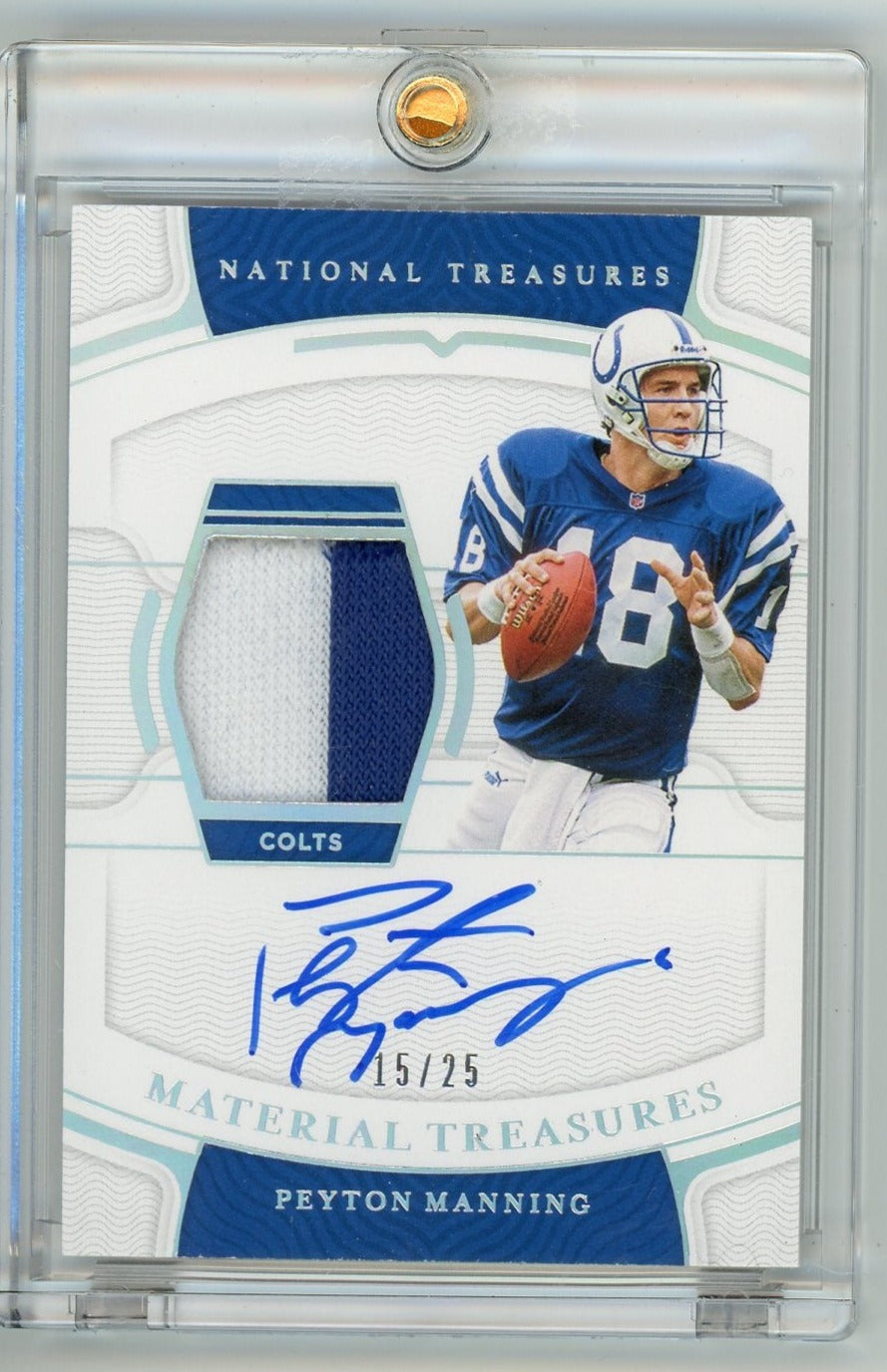 Peyton Manning Game Worn Jersey Football Card