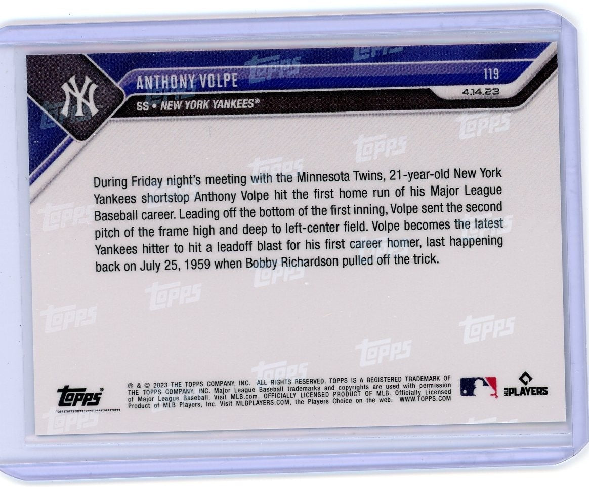 Anthony Volpe 2023 Topps NOW #119 rookie card