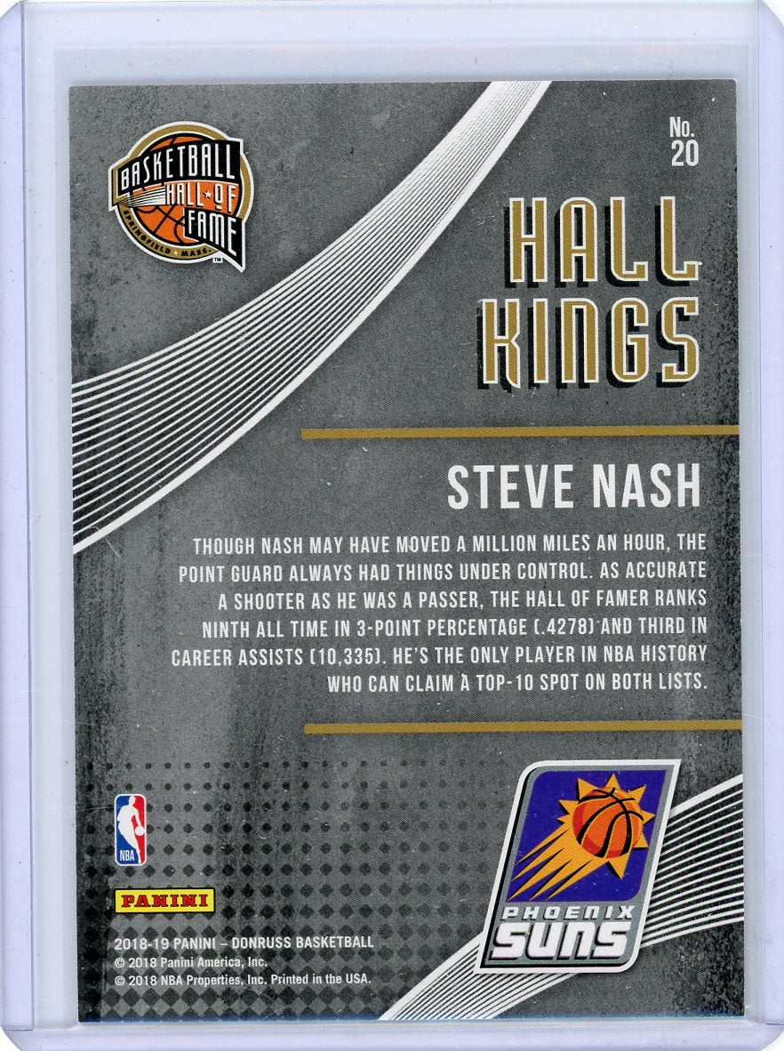 Steve Nash 2018-19 Panini Donruss Hall Kings press proof #'d 109/125