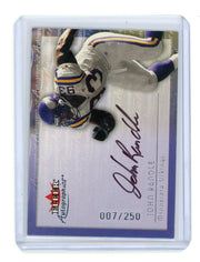 John Randle 2000 Fleer Autographics Autograph #'d 007/250