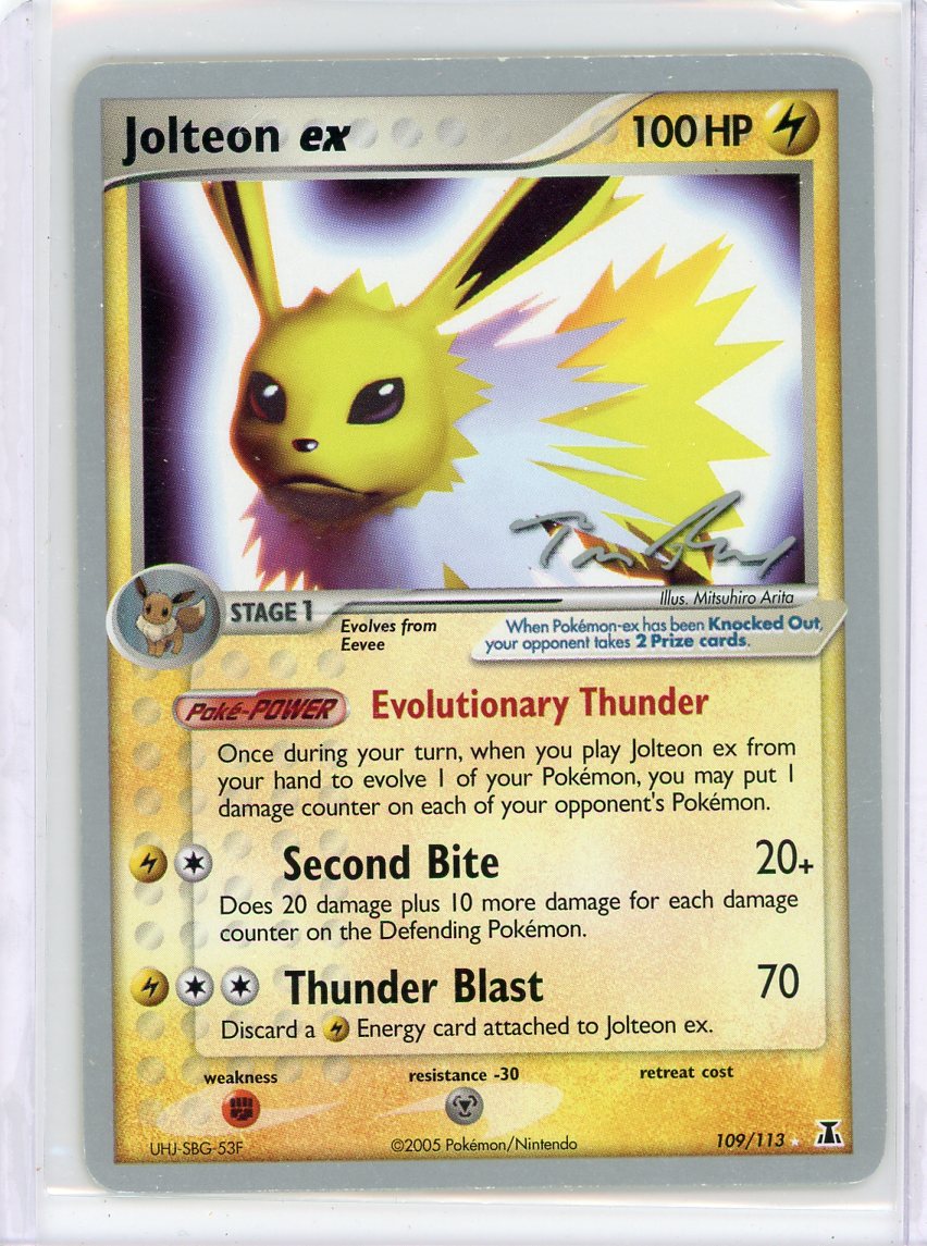 Pokemon Delta Species Ultra Rare Jolteon ex #109 Pokemon Delta Species Ultra Rare Jolteon ex #109