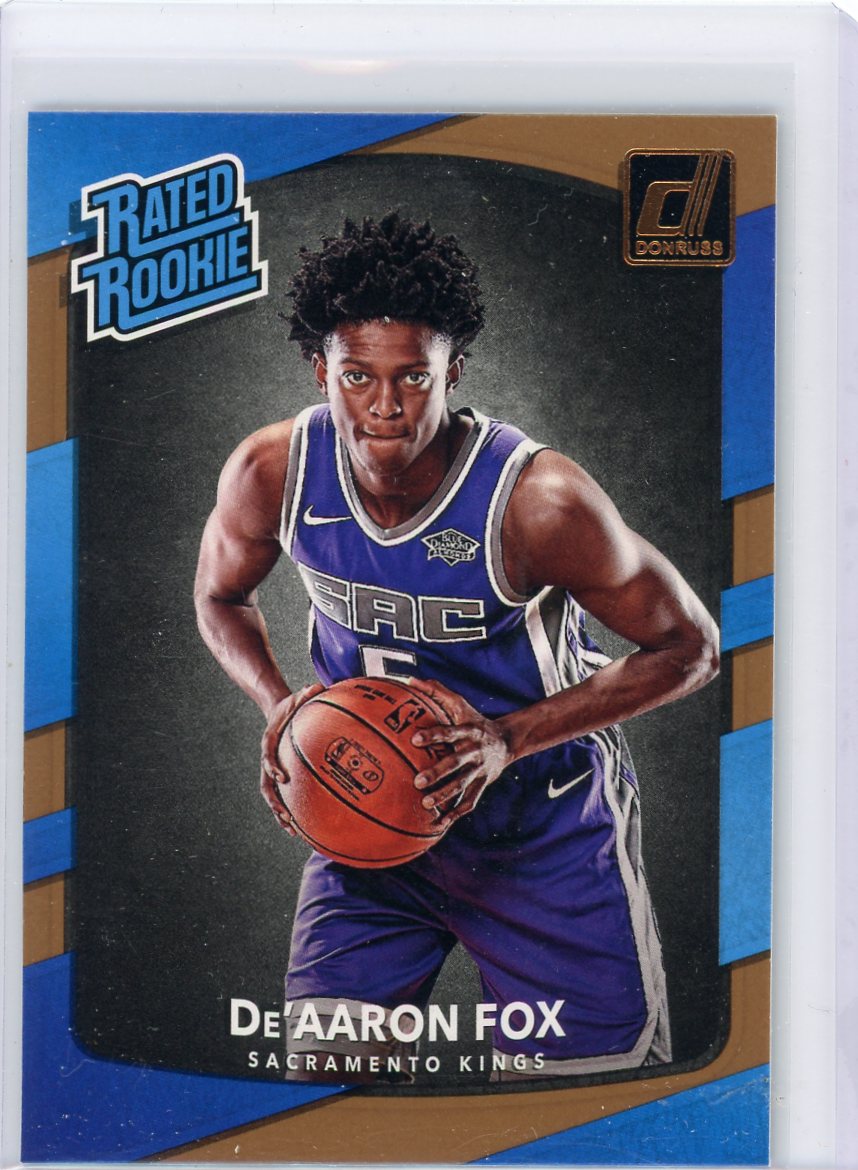 De'Aaron Fox 2017-18 Panini Donruss rookie card