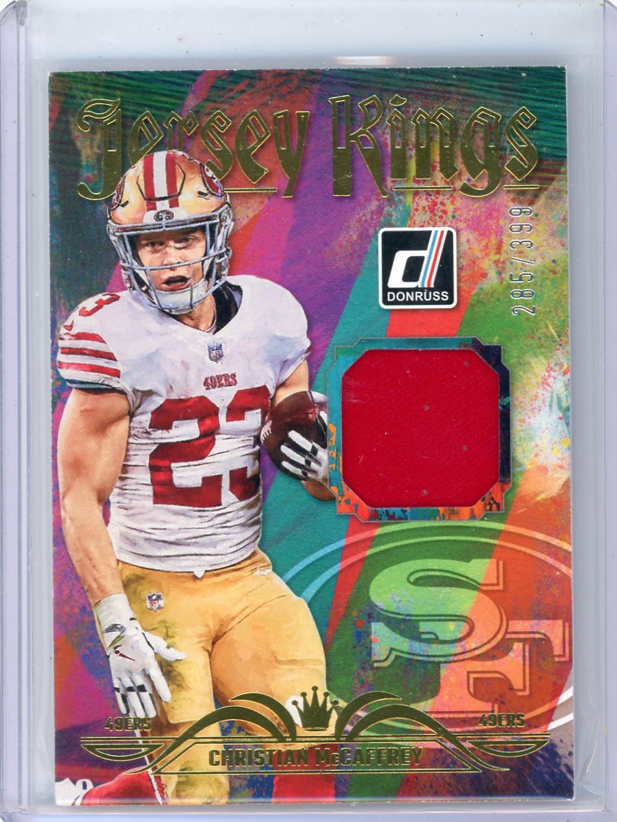 Christian McCaffrey 2023 Panini Donruss Jersey Kings patch #'d 285/399
