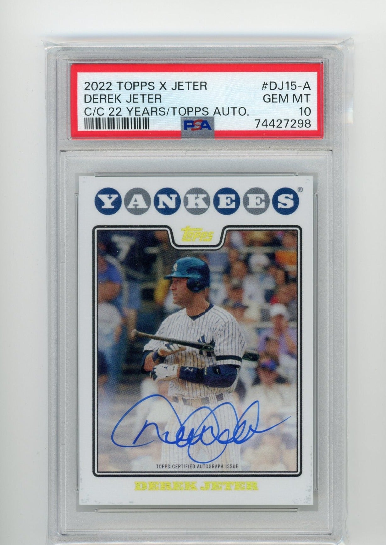 Derek Jeter Signature - PSA GEM MT 10