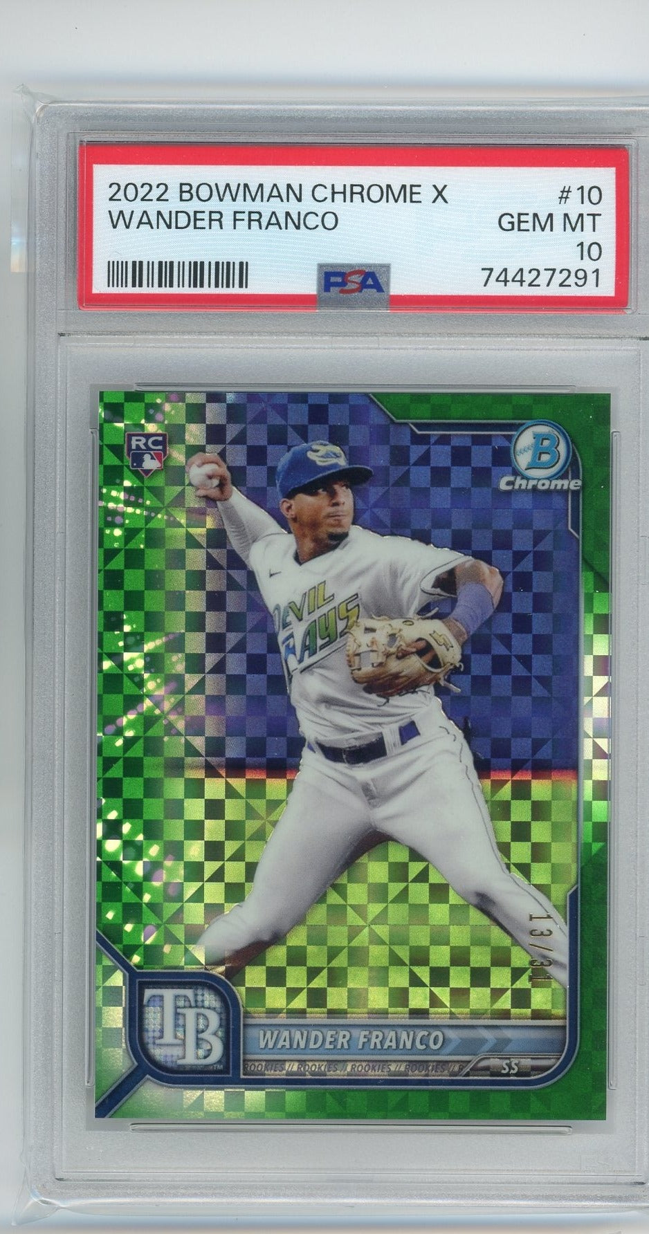 Wander Franco Bowman Chrome 1st Rookie Rays RC psa 10 on sale ?