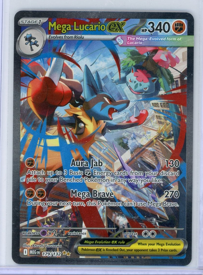 Mega Lucario ex Pokémon Mega Evolution Special Illustration Rare #179/132