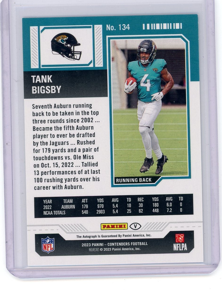 Tank Bigsby 2023 Panini Contenders Midfield Ticket Auto #'d 07/50