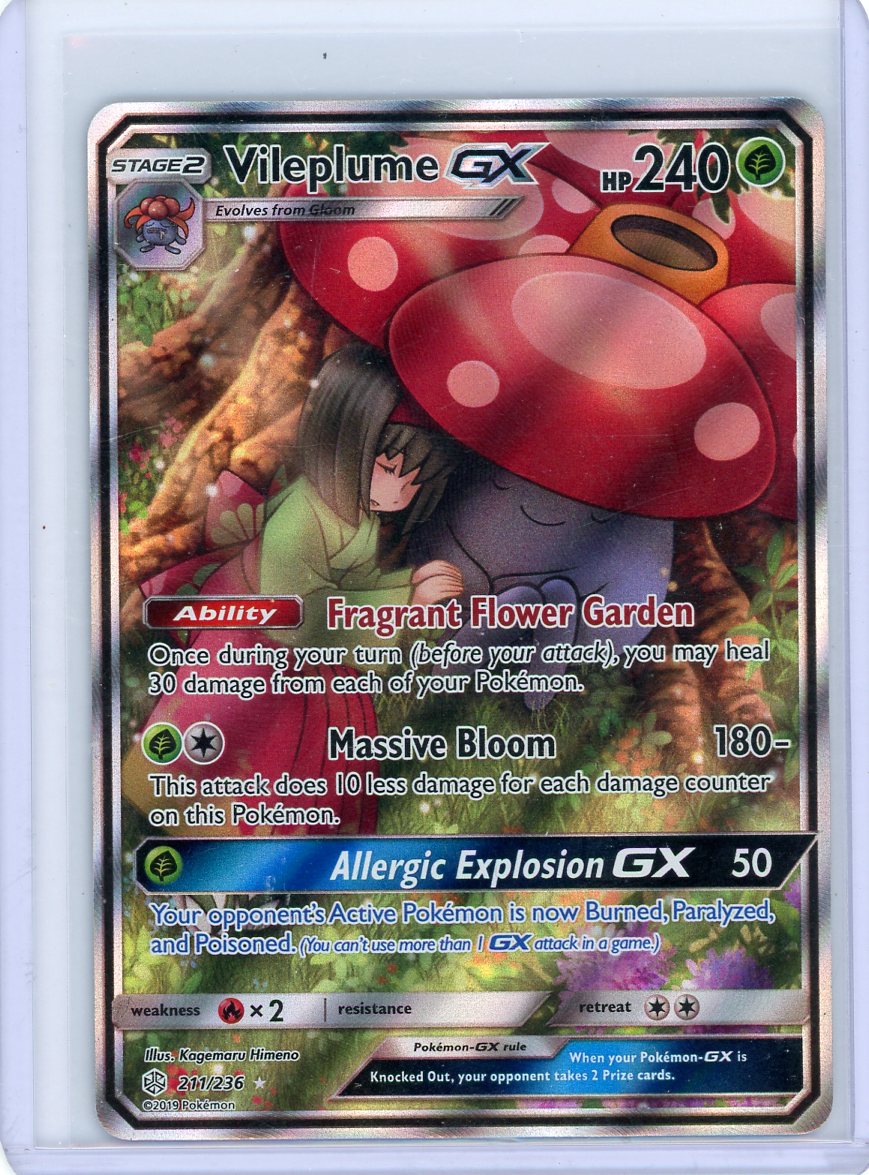 Vileplume GX #211 Pokémon Cosmic Eclipse