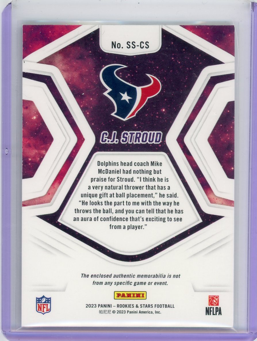 C.J. Stroud 2023 Panini Rookies & Stars Star Search Relic #'d 249/399