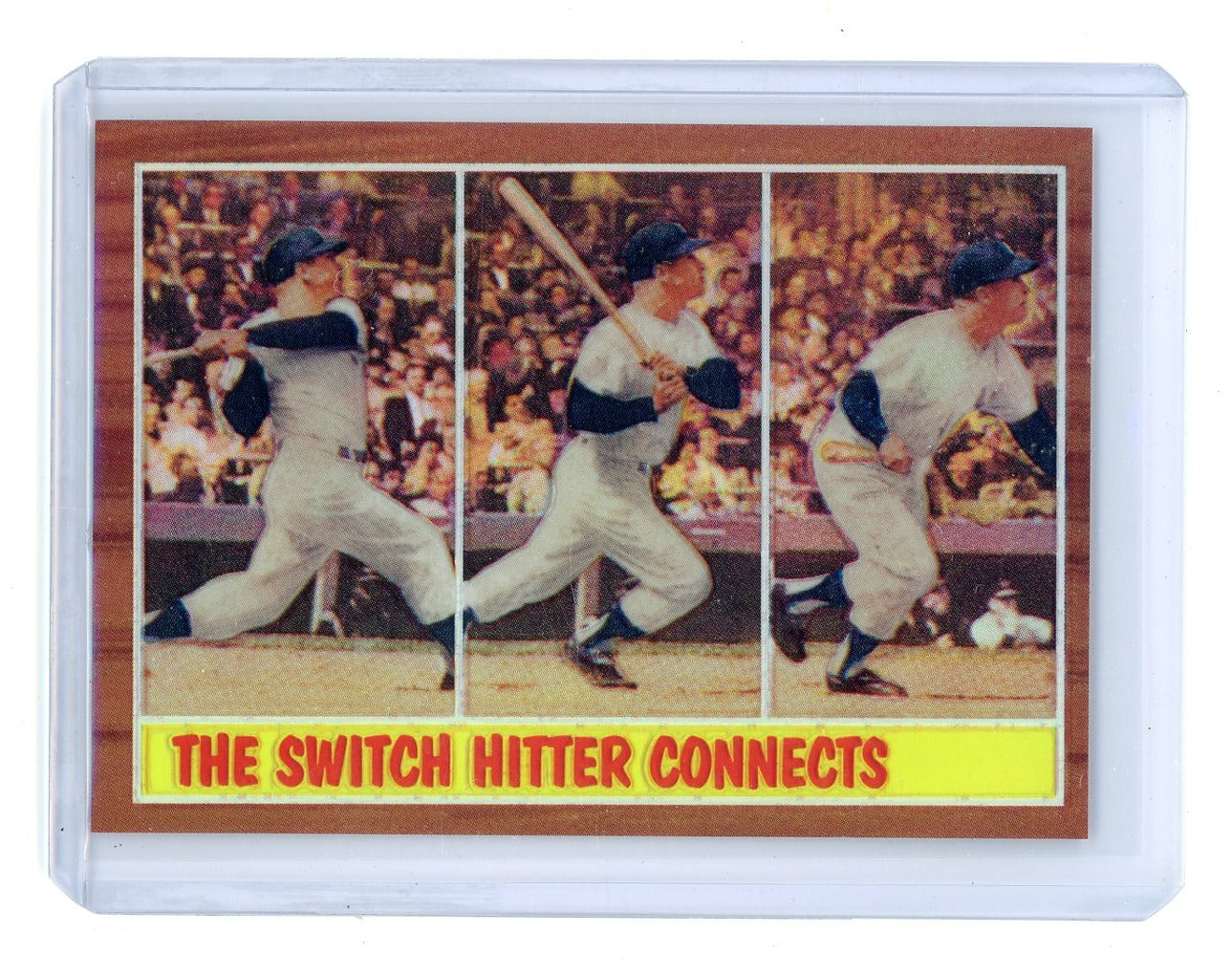 Micky Mantle 1997 Topps The Switch Hitter Connects Refractor #318