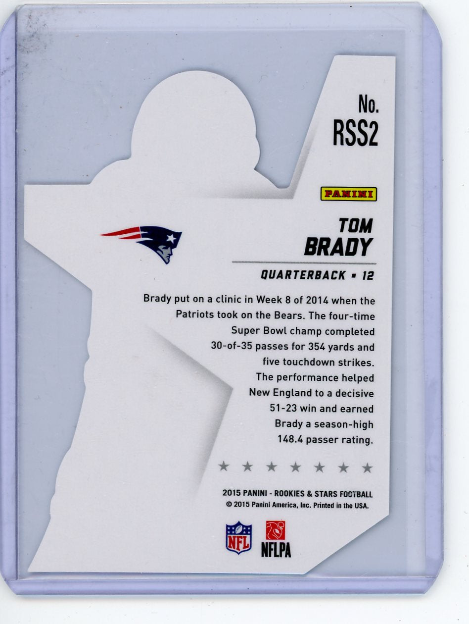 Tom Brady 2015 Panini Rookies & Stars Longevity Die-Cut
