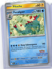 Feraligatr & Pikachu 2025 Pokemon Illustration Contest 2-card promo sealed