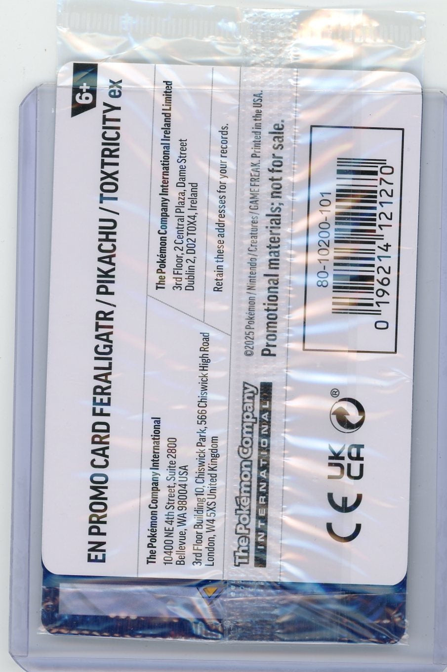 Feraligatr & Pikachu 2025 Pokemon Illustration Contest 2-card promo sealed