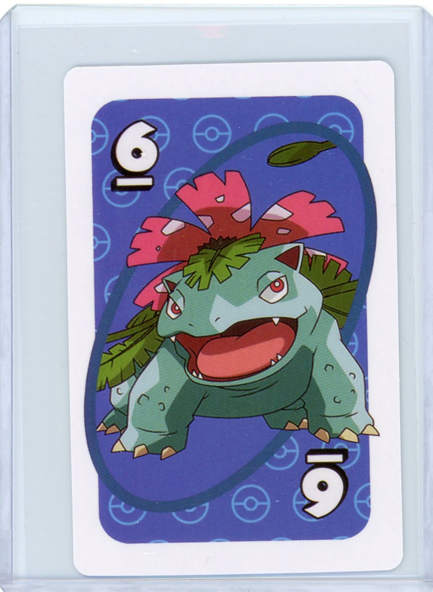 Venusaur 1997 Pokmon UNO card #6 Venusaur 1997 Pokmon UNO card #6