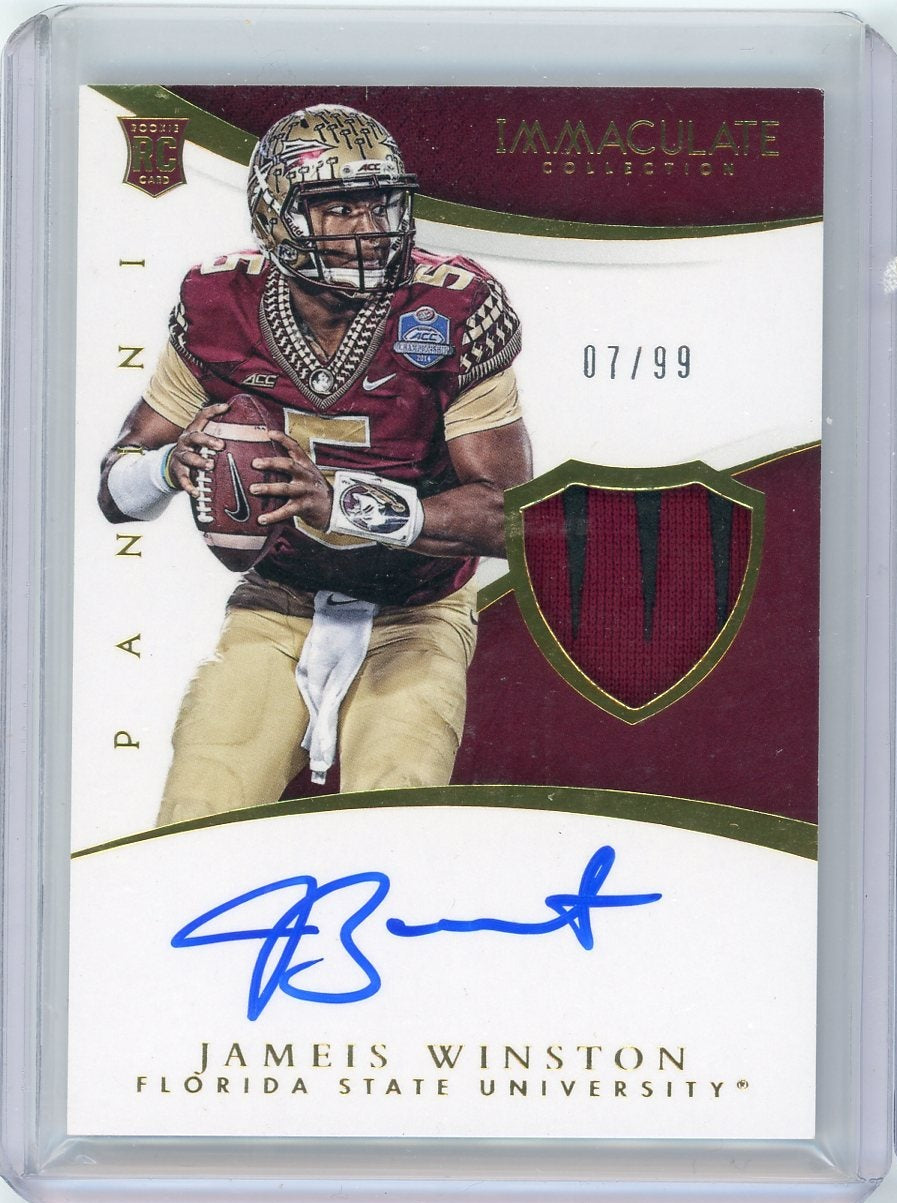 Jameis Winston 2015 Panini Immaculate Multi-Sport RPA #'d 07/99