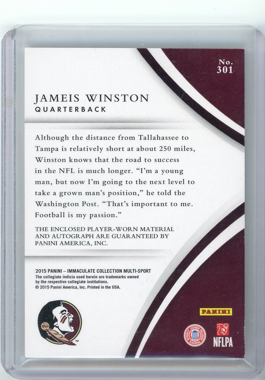 Jameis Winston 2015 Panini Immaculate Multi-Sport RPA #'d 07/99