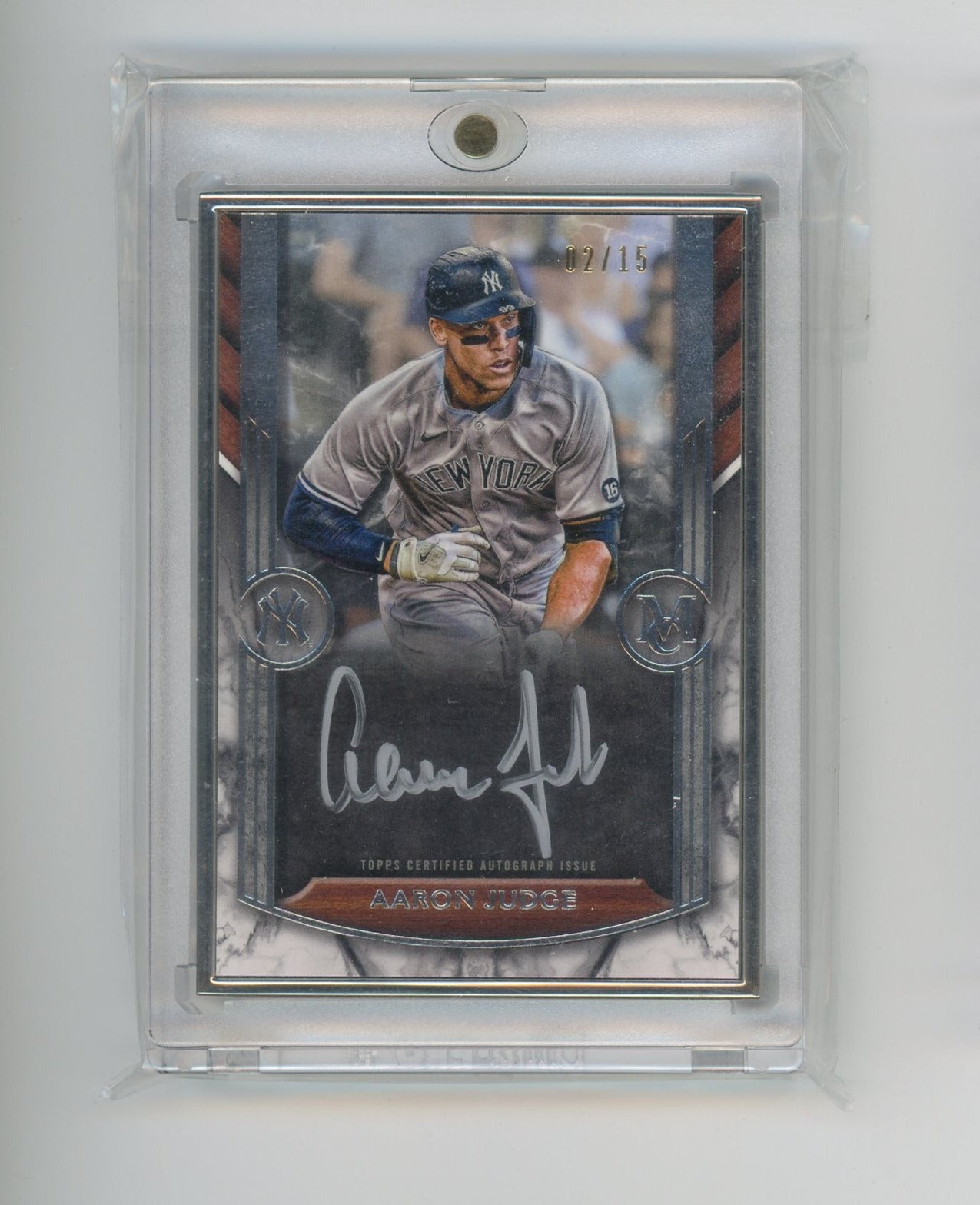 Aaron Judge 2022 Topps Museum Collection framed autograph #'d 02/15 – Piece  Of The Game