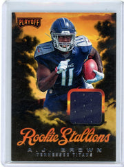 AJ Brown 2019 Panini Playoff Rookie Stallions jersey relic rc