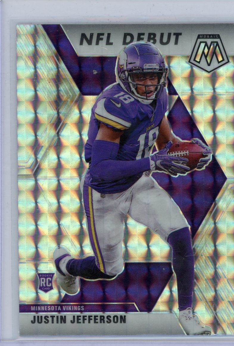 Justin Jefferson 2020 Panini Mosaic NFL Debut mosaic prizm rookie card