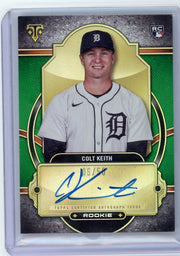 Colt Keith 2024 Topps Triple Threads Green Auto #'d 5/50