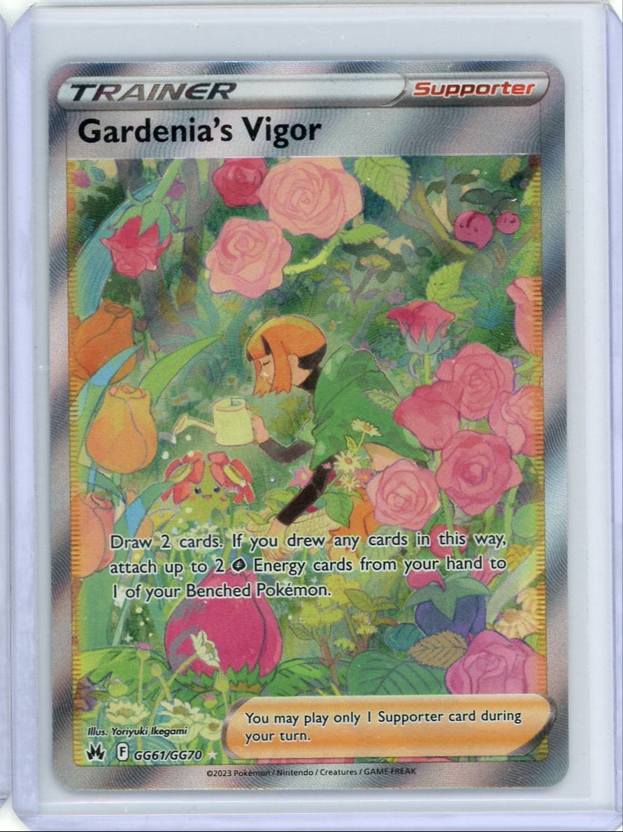 Gardenia's Vigor 2023 Pokemon Crown Zenith Galarian Gallery #GG61/GG70